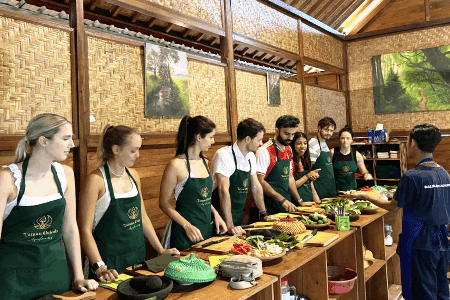 interactive cooking class on the farm