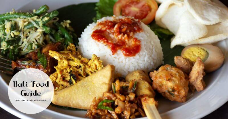 Nasi Campur Bali – mix of flavors and textures in one dish