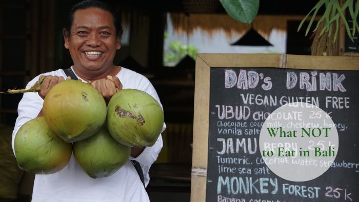 Man Selling Young Coconut in Ubud