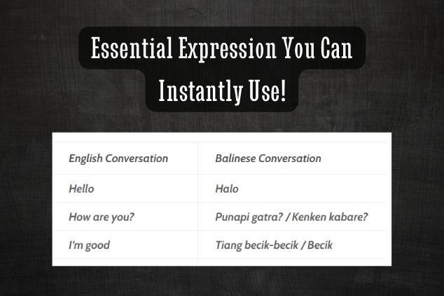 Balinese Words and Meanings Phrases: 79 To Use Instantly!