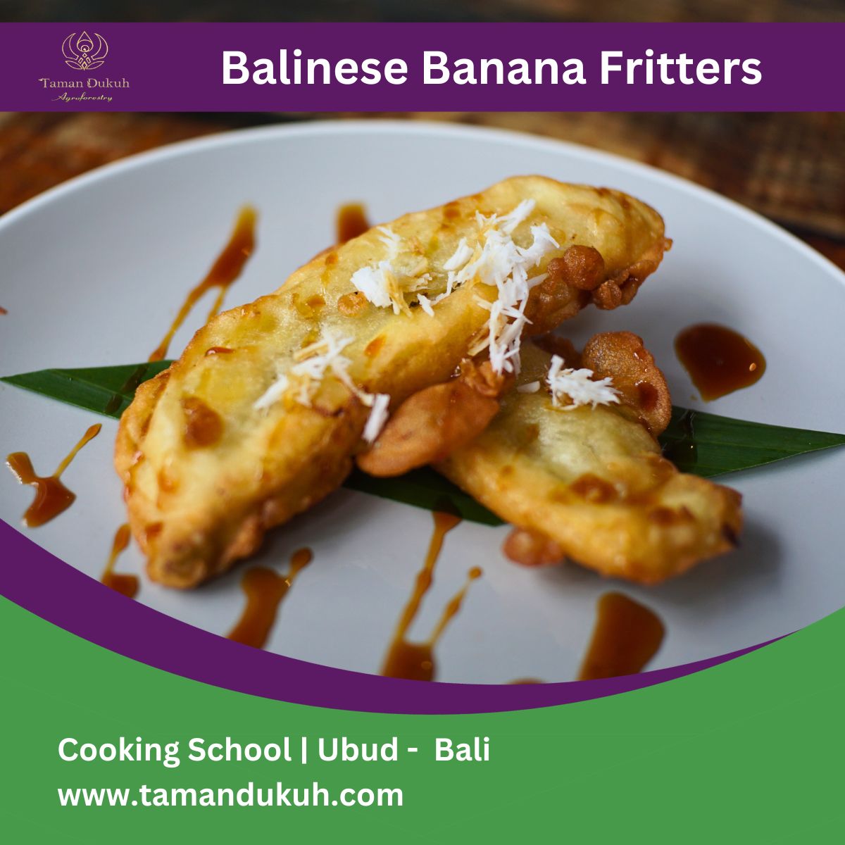 Taman Dukuh Balinese Banana Fritters