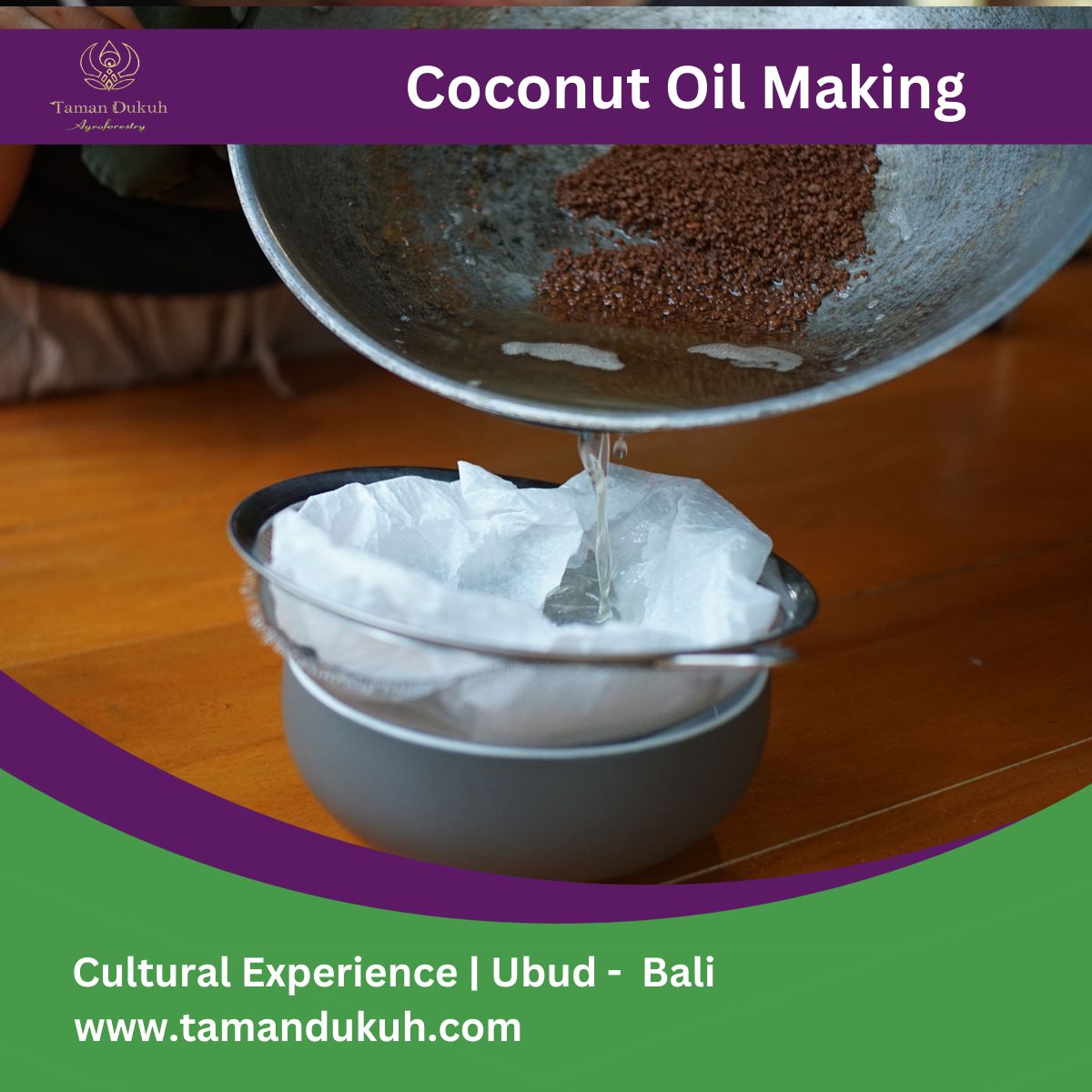 Taman Dukuh Cultural Experience Coconut Oil Making