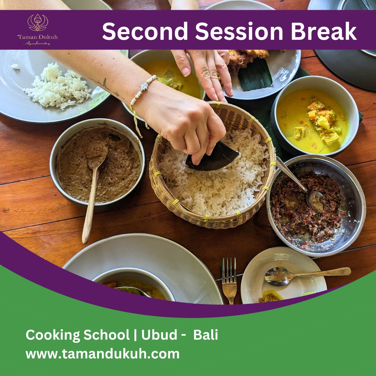 second session break in taman dukuh cooking class