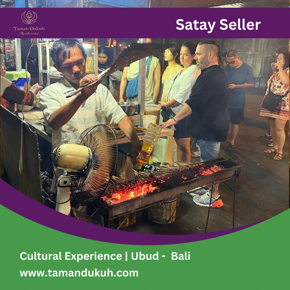 Taman Dukuh Food Tours - satay seller